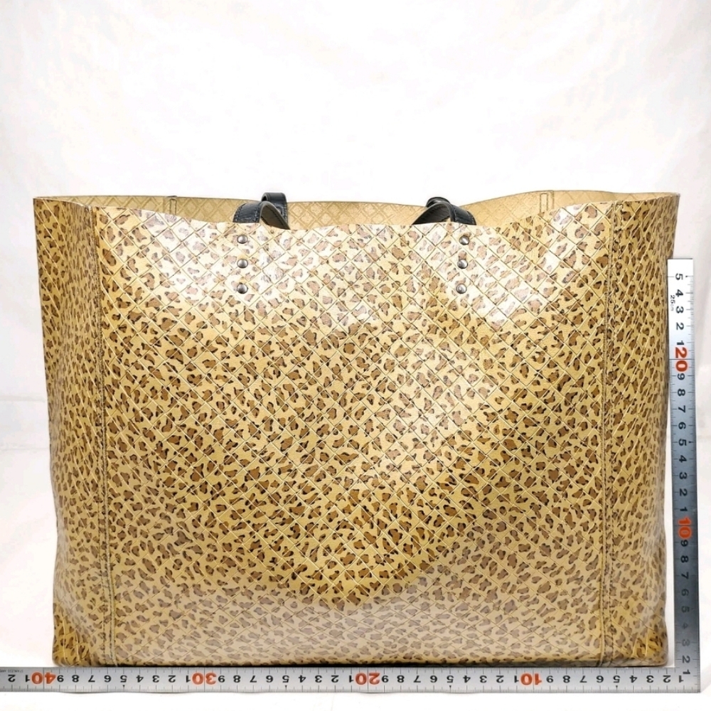 Sale🐆Bottega Veneta Mirage Intrecciato Leopard Leather Tote. - Picture 2 of 10